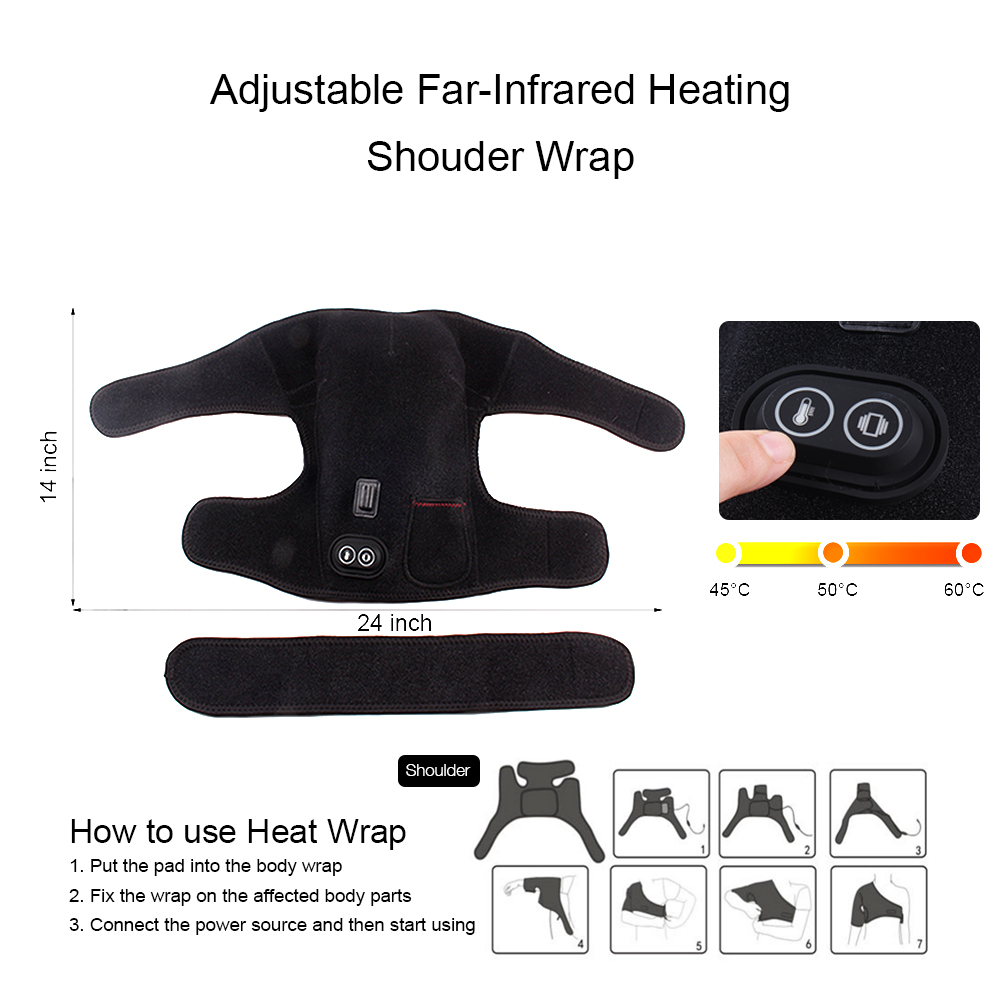 Cuscinetto riscaldante a spalla massaggiante a infrarossi lontani di alta qualità