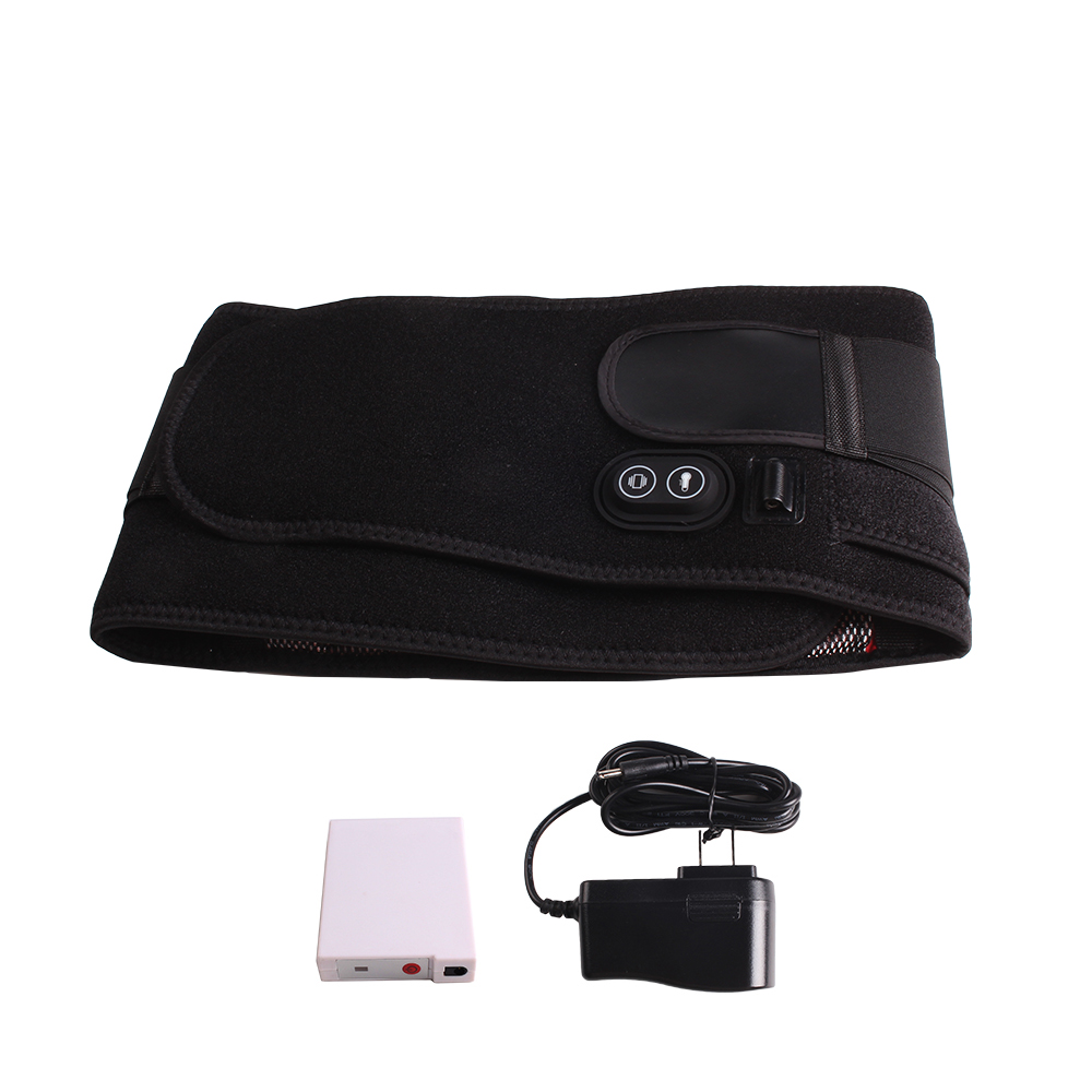 Vibration Massage Battery heating waist belt Lower Back Support Pad