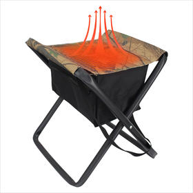 Portable Camping Swivel Folding Heated Hunting Stool Seat
