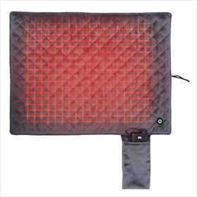 Heated pet mat with temperature control heating pad