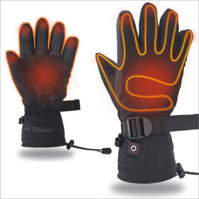 Winter Rechargeable Electric Softshell Heated Gloves For Camping