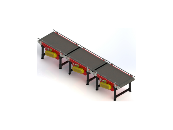 Industrial belt conveyor system