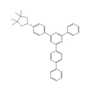 4-([1,1'-biphenyl]-4-yl)-2-phenyl-6-(4-(4,4,5,5-tetramethyl-1,3,2-dioxaborolan-2-yl)phenyl)pyrimidine-1689538-51-9
