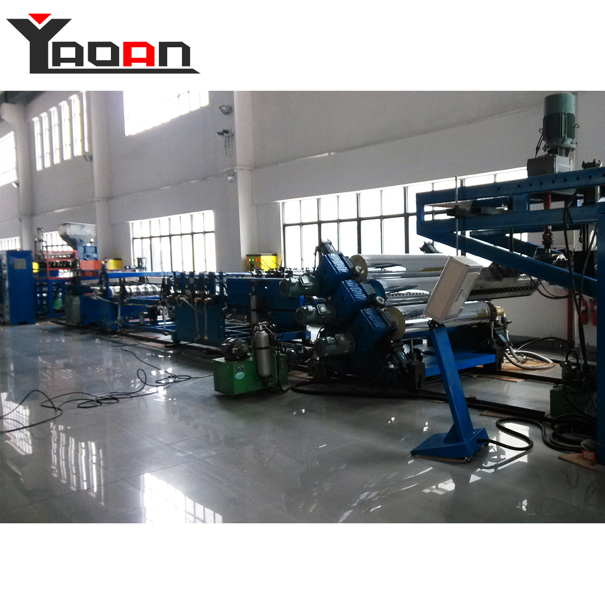 Corrugated PC PE PP roofing tile machine