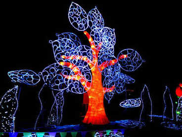 灯光雕塑-公园-树造型灯雕