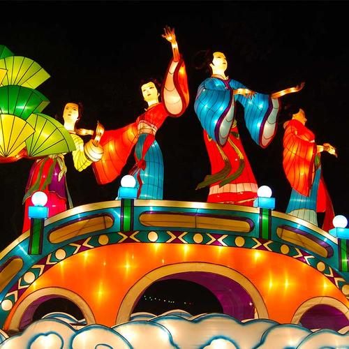 chinese silk lanterns-The fairy dancing