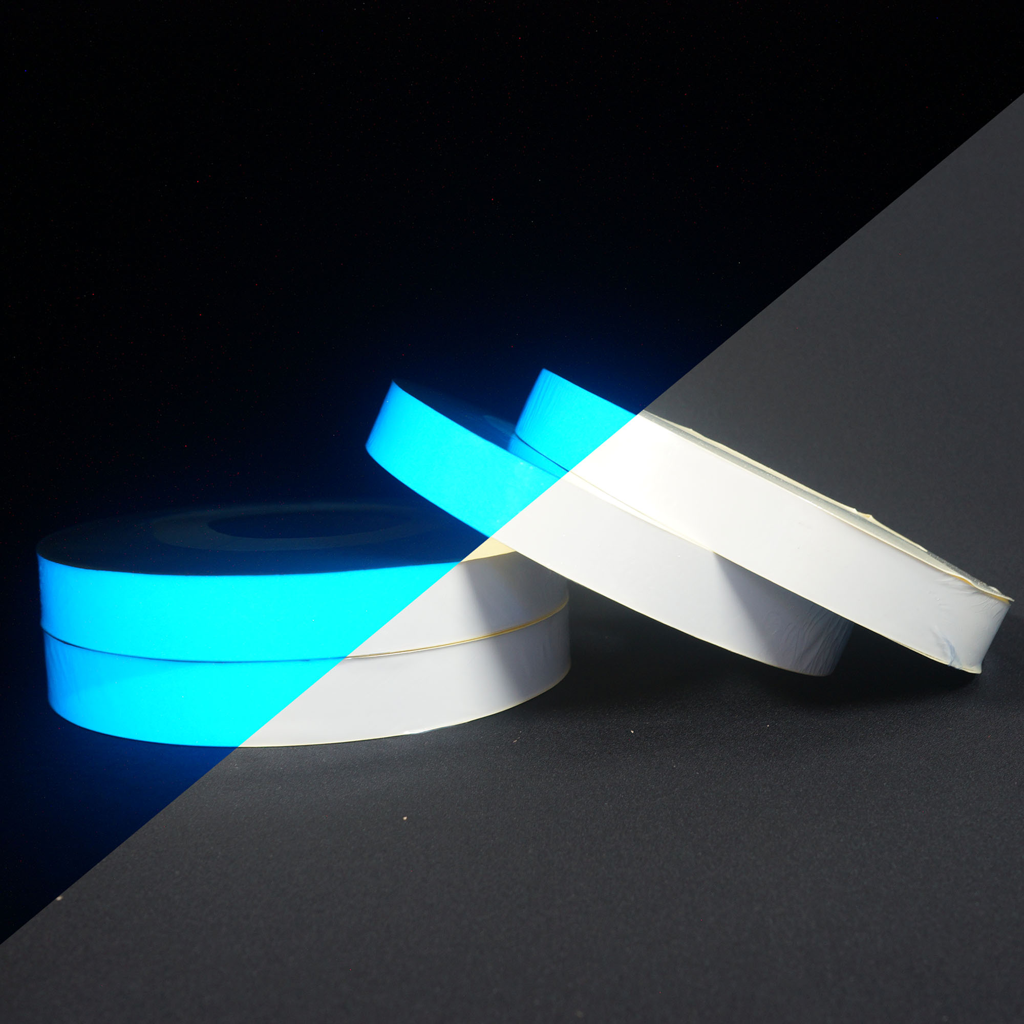 Blue PVC Luminescent Tape PL9P-10015-WH