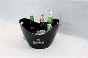 PS material ice bucket chiller with custom printed