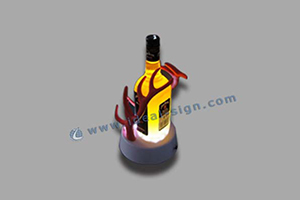 resin material wine bottle displays
