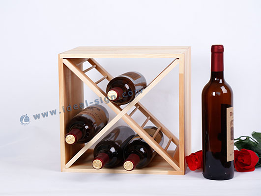 Square Shape Wooden Wine Rack Carton 