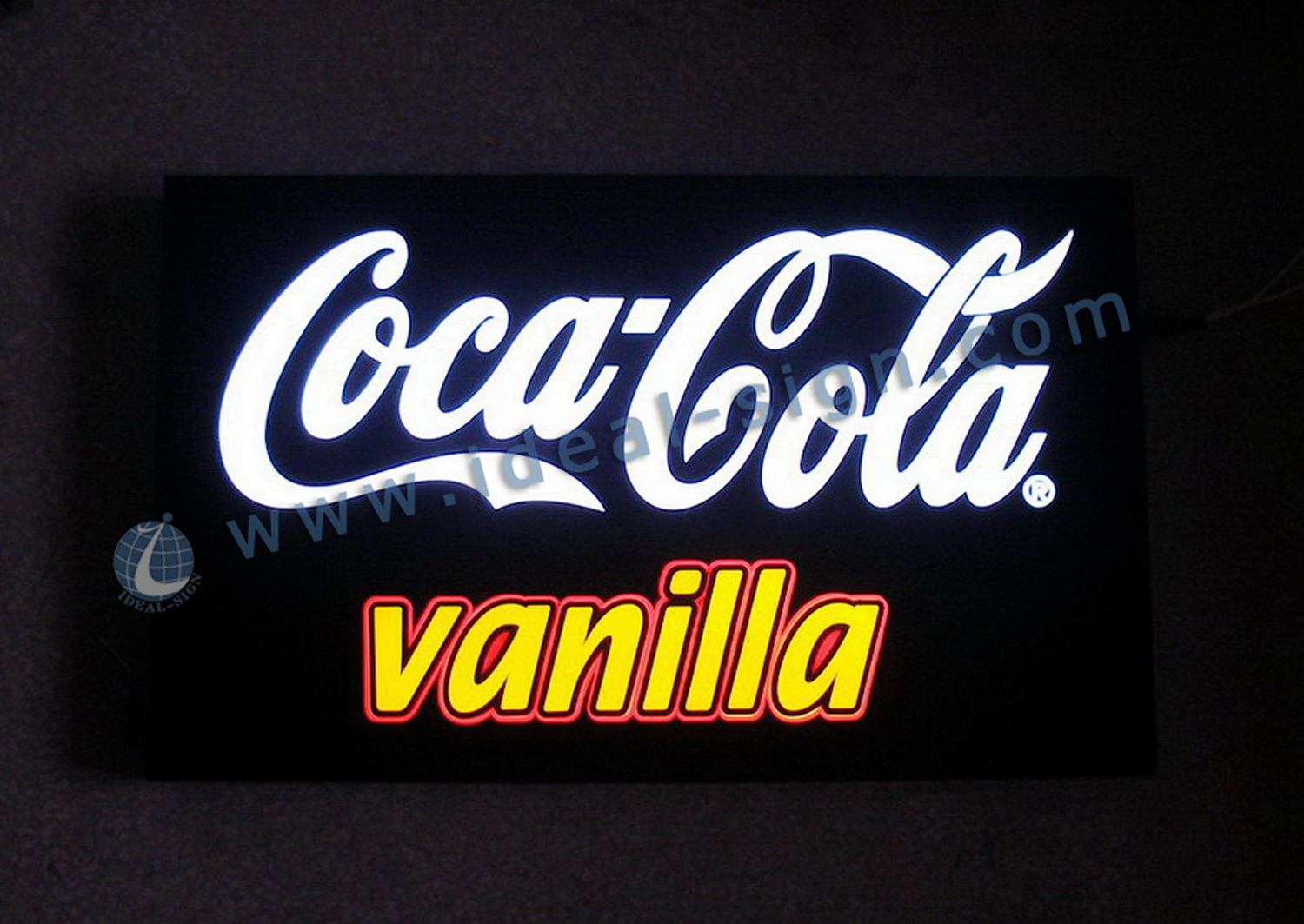 Coca Cola scatola illuminata a led