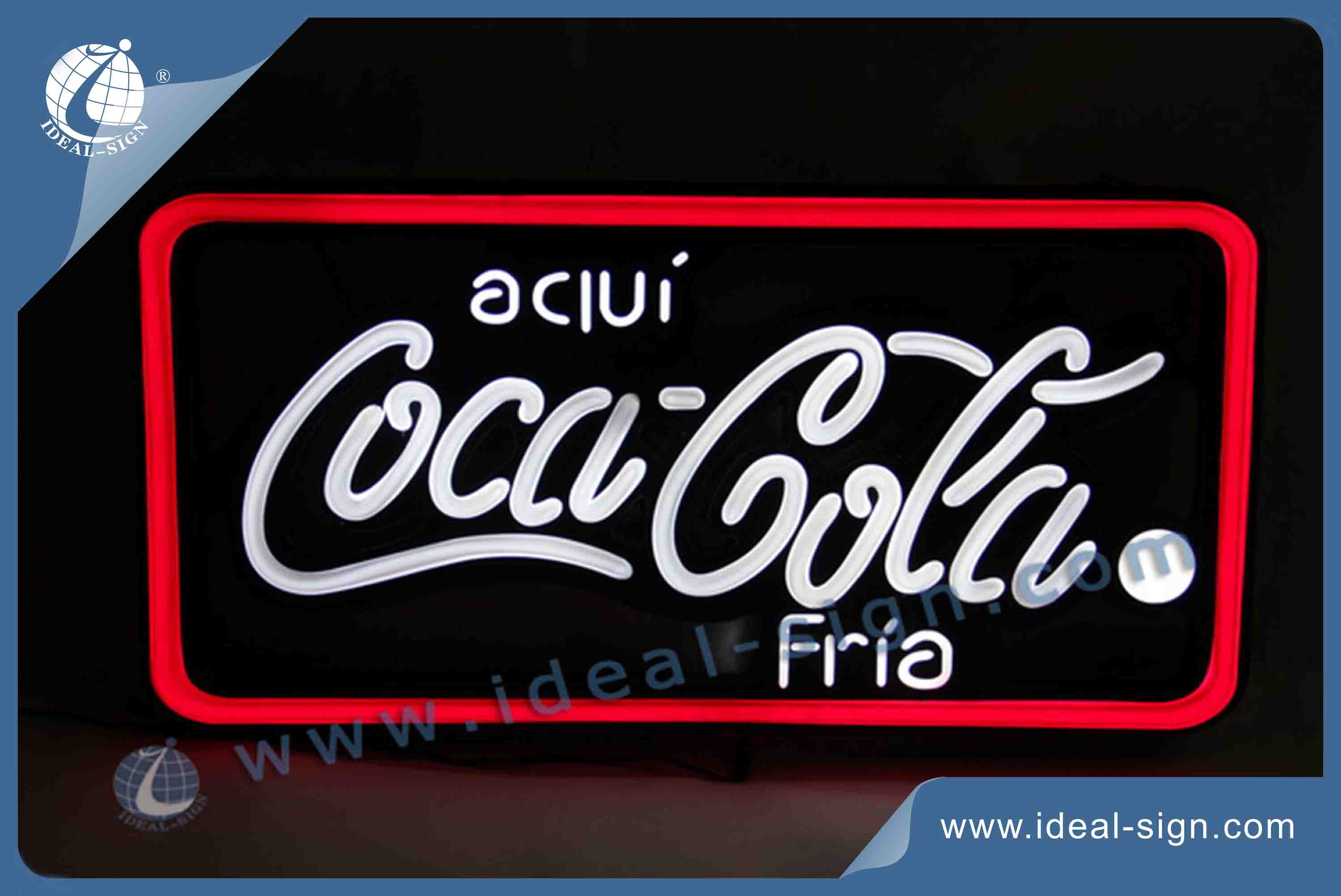 Custom Coca Cola neon indendørs bar tegn engros