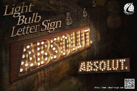Custom Light Bulb Letter Signs