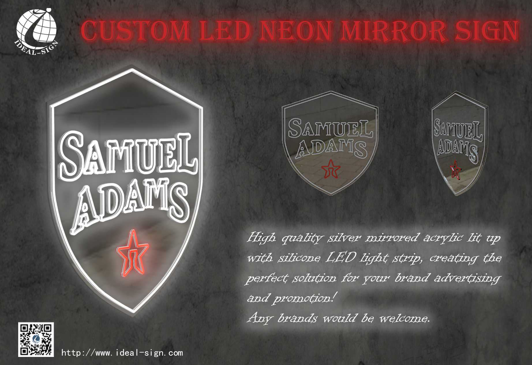 Custom LED Neon Mirror Sign