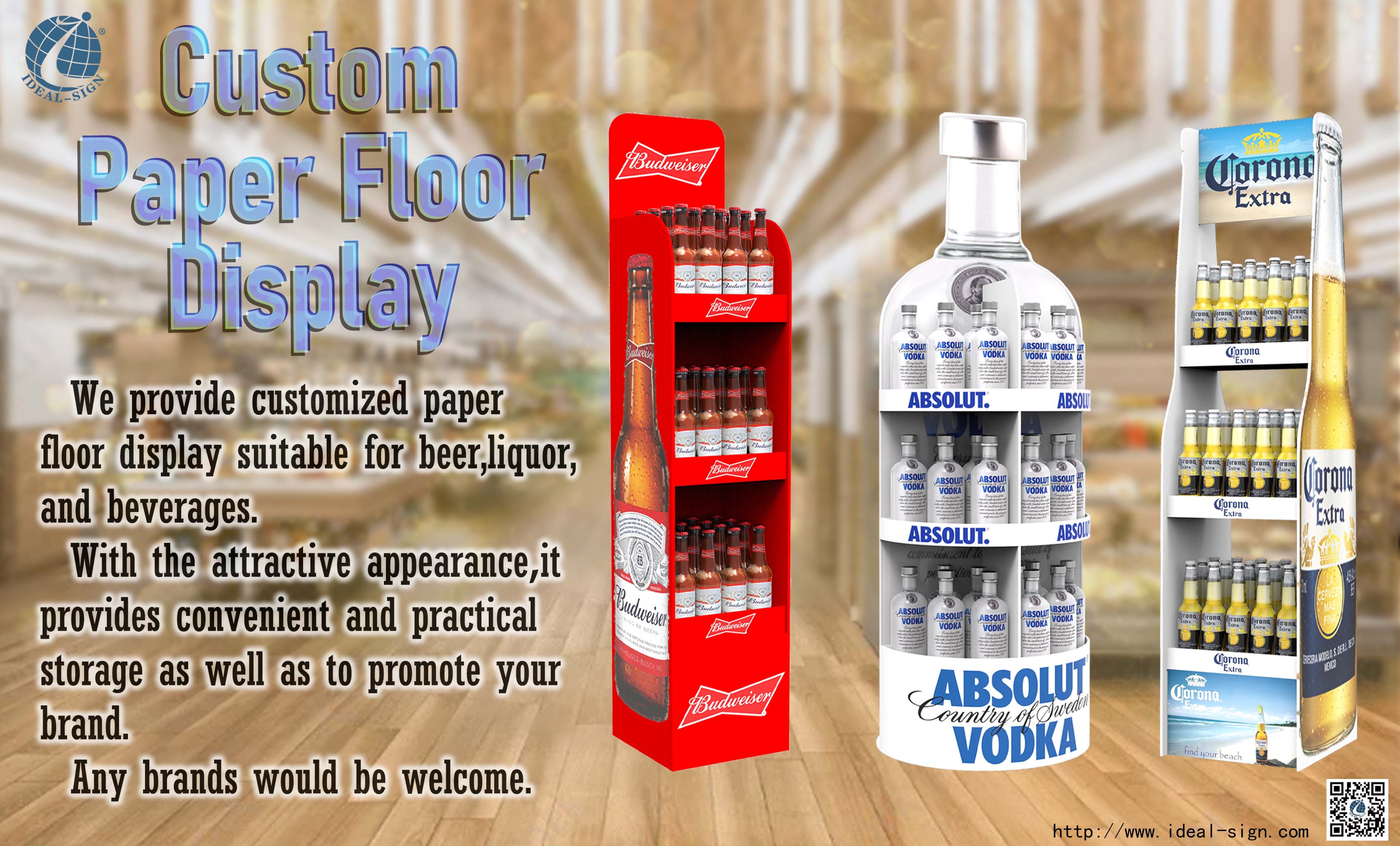 Custom Paper Floor Display
