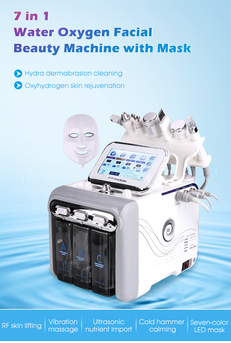 Multi-Functional Water Oxygen Facial Skin Care Beauty Machine with Mask - Main