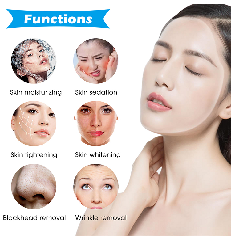 Multi-Functional Water Oxygen Facial Skin Care Beauty Machine with Mask - Functions