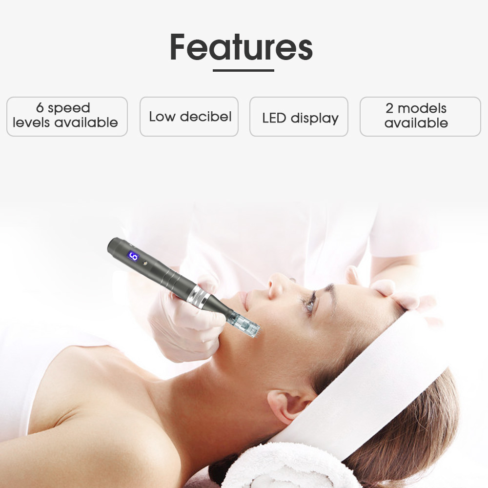 Portable Electric Micro Needling Derma Pen - Features