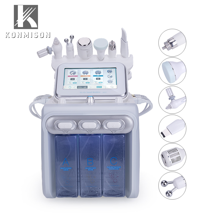 LB245 6 in 1 RF oxygen bubble face scrubber and dermabrasion machine