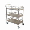 Medical stainless steel 3 layers treatment trolley AGHE021