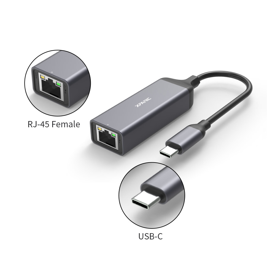USB-C to Ethernet adapter 10/100Mbps