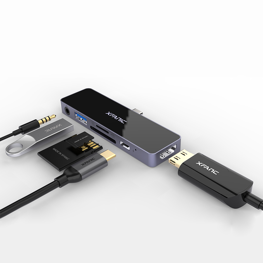 Best USB C Hub Aluminum with HDMI 4K@60Hz for iPad Pro