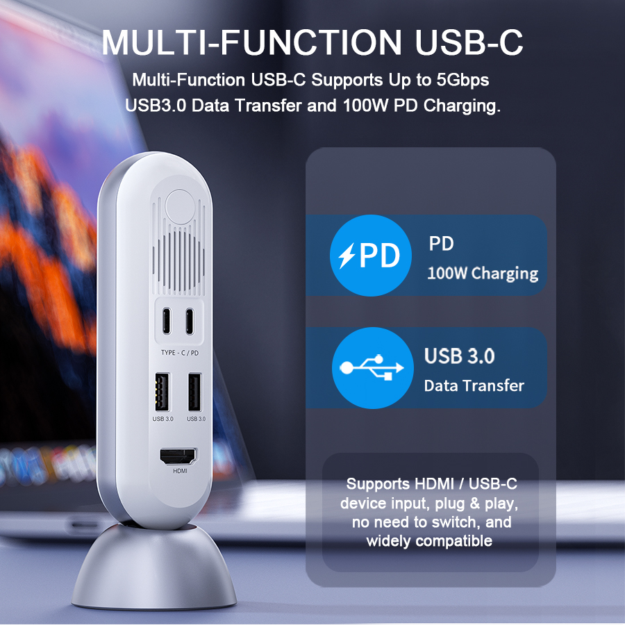 4K Wireless Extender HDMI®  Transmitter and Receiver with USB Docking Station
