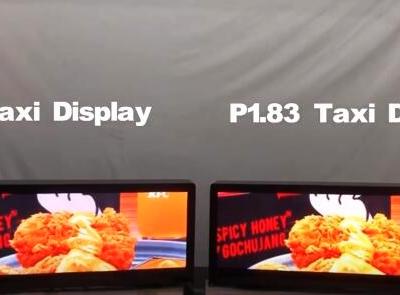 Signic updated P1.83 and P2 taxi advertising display with high resolution