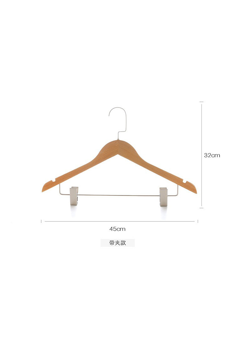 Shirt zwart / wit houten soorten kleding hangers beste rok hangers (YJG)