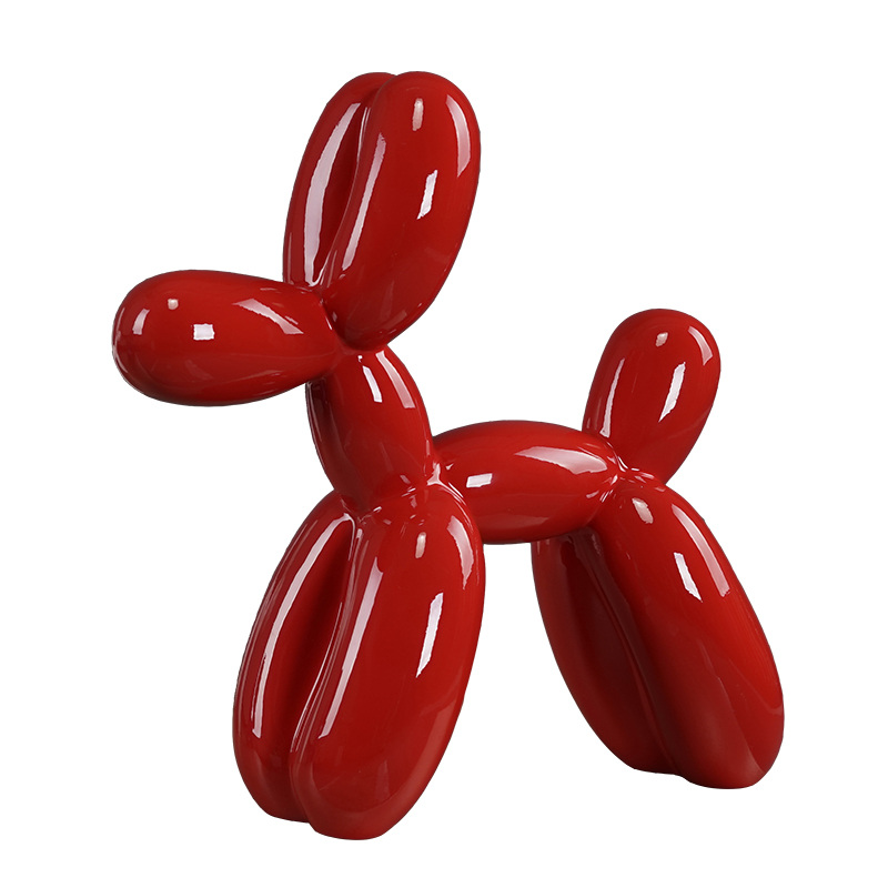 Balloon style fiberglass dog mannequins for store display