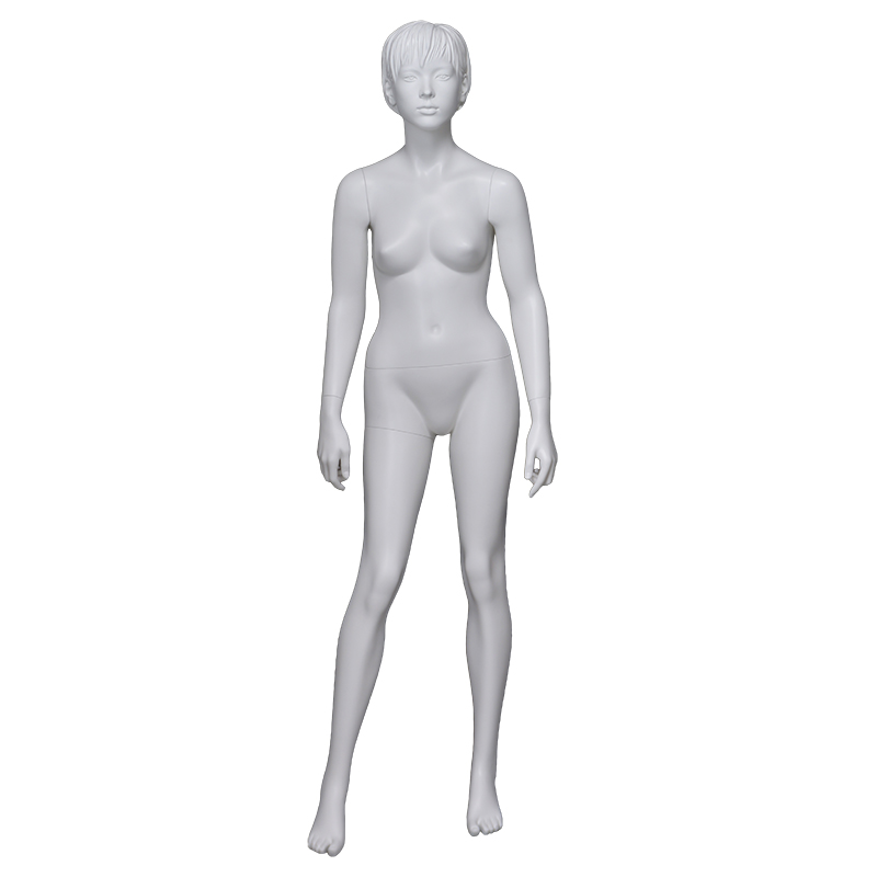 Maniquí de cuerpo completo chica realista de fibra de vidrio maniquíes de pantalla de fibra de vidrio para la venta (KMR 16 años maniquí chica)