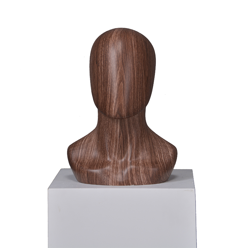 High quality glossy Water transfer printing abstract head mannequins for accessories display (MMH)