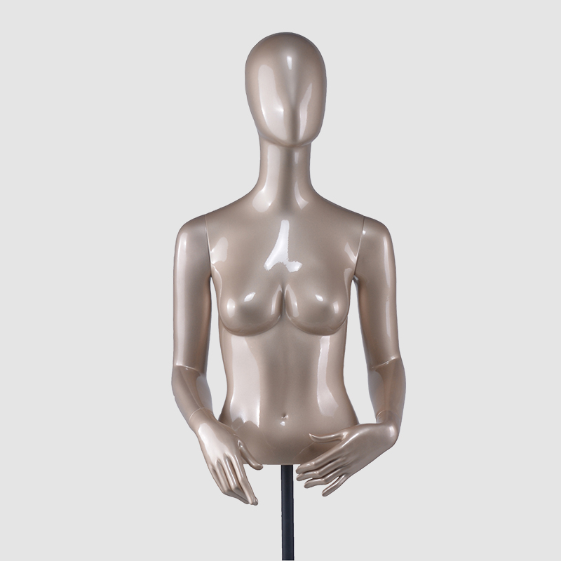 Manichino di moda busto busto busto mezzo corpo forma stoffa manichino maschile torso con testa (DH manichino femminile appesa busto)
