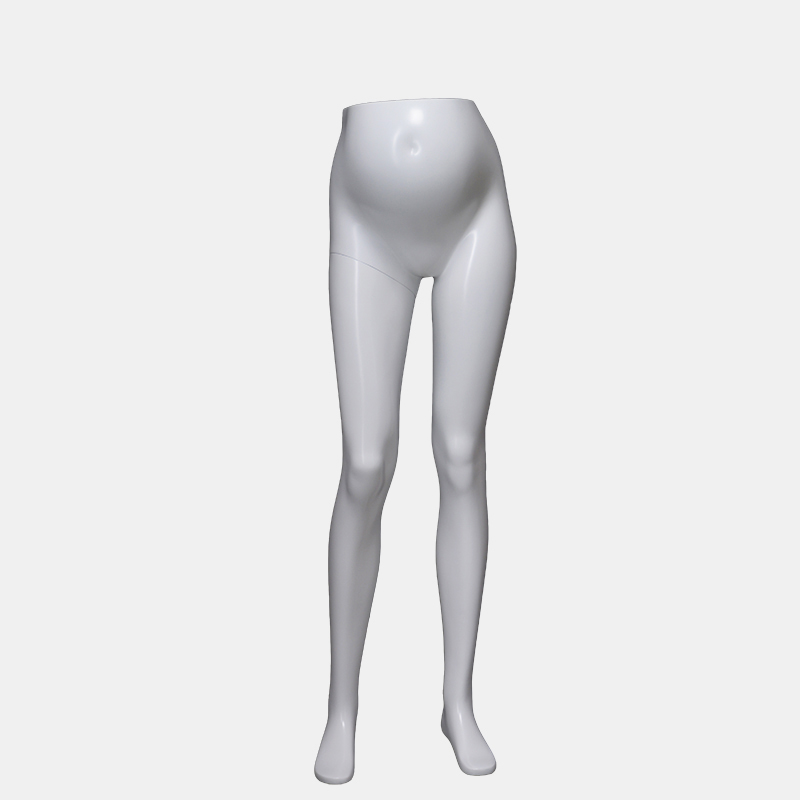 Manichino bianco opaco bianco incinta busto femminile per pantaloni (LBH)