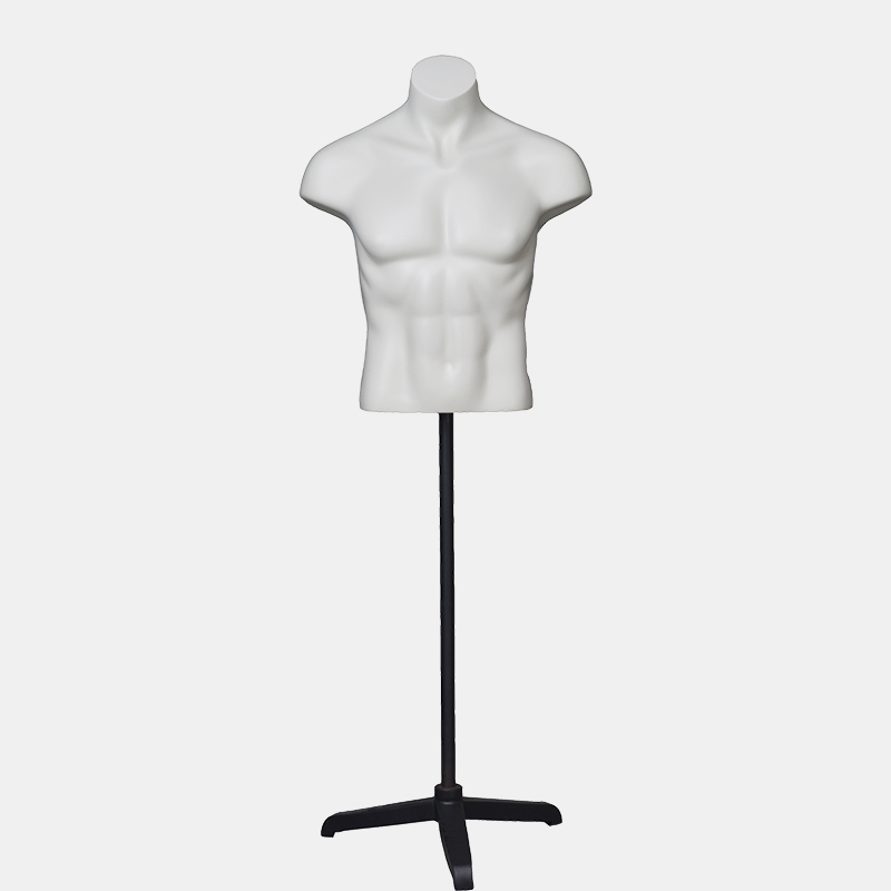 Maniquí personalizado maniquí masculino torso superior del cuerpo maniquí para exhibición de ropa (OBH)