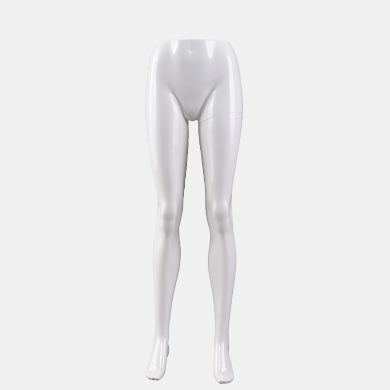 Alta calidad blanco brillante pierna maniquí hembra torso maniquí para la venta (BCH)