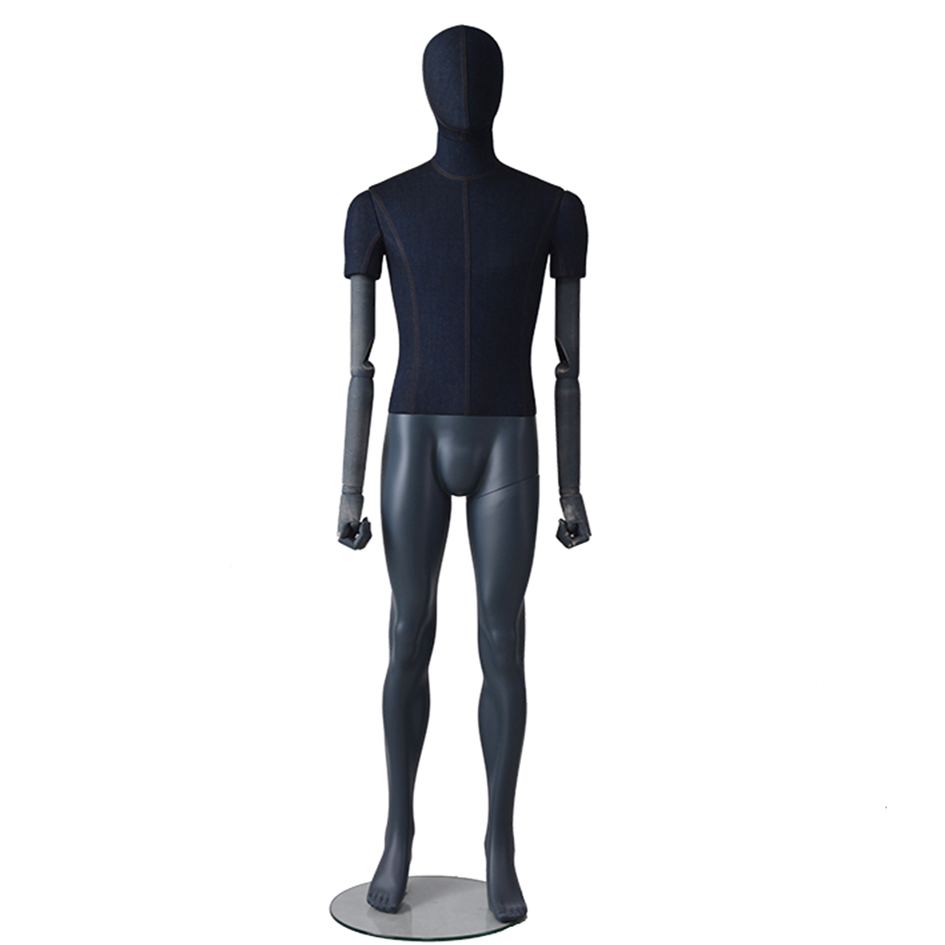 Высокое качество Полное тело Ткань Манекен мужской модный манекен с регулируемой рукой в продаже(IM)