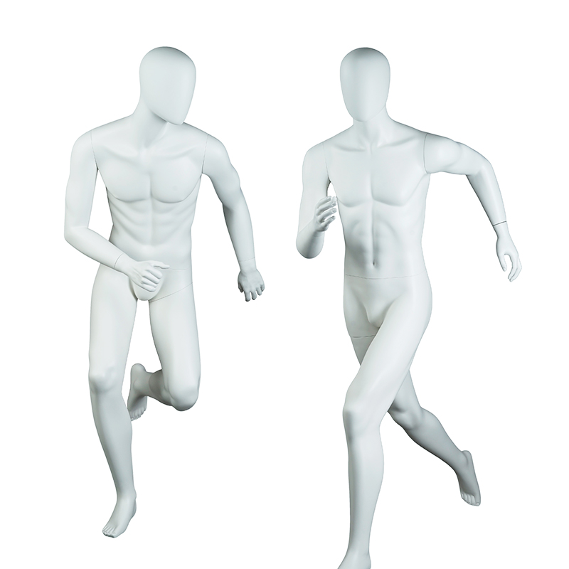 High quality matte white male muscle sport mannequin running fashion mannequin for sale(FPM)