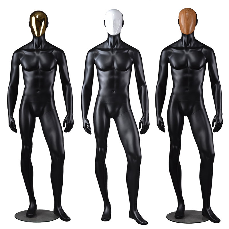 Customized wholesale male mannequins change face mask fashion male mannequins for clothing display(RTM)