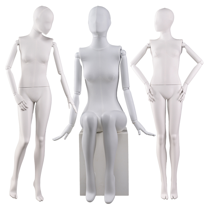 Mannequin in fibra di vetro in tessuto femminile all'ingrosso personalizzato (OWM)
