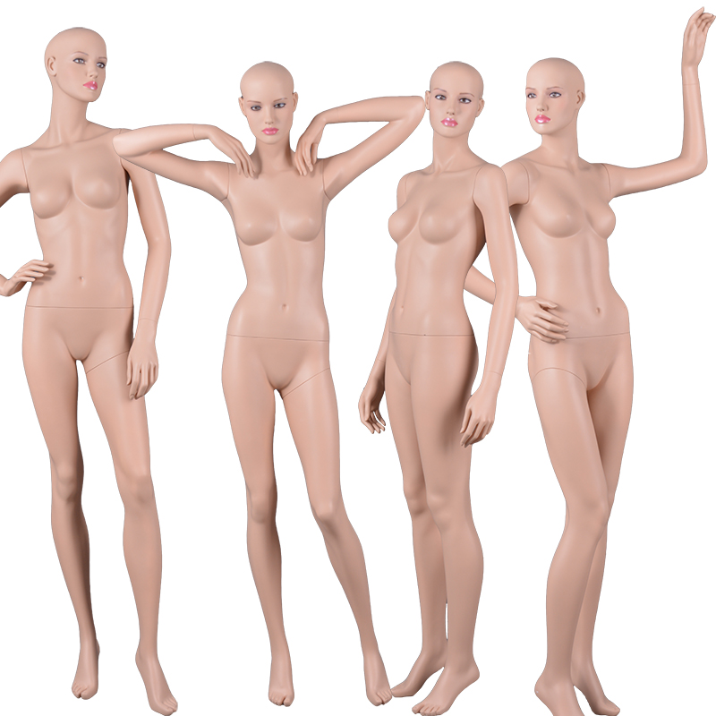Пользовательский реалистичный секс Манекен стекловолокно позируемый тип сексуального макияжа женский манекен форма для бутика (MF)