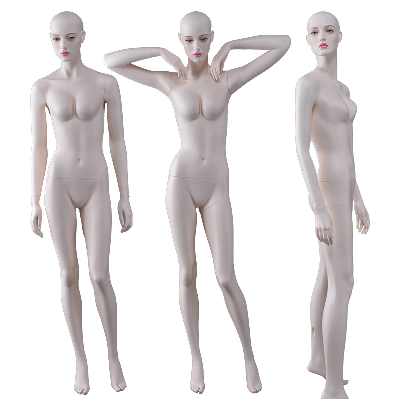 Fashion new high glossy fiberglass female manikin sexy lifelike mannequin for sale（NFN)）