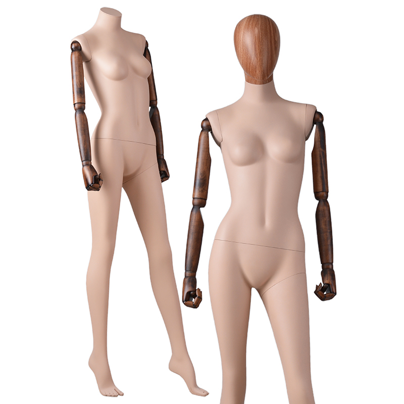 Fashion designer full body female clothing mannequins with adjustable arms(AD)