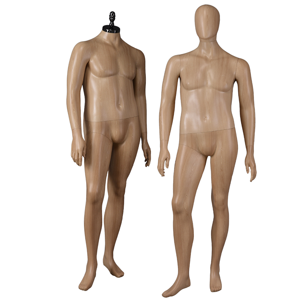 Aangepaste water transfer afdrukken mannequin plus size mannelijke manequin voor etalage (PF)
