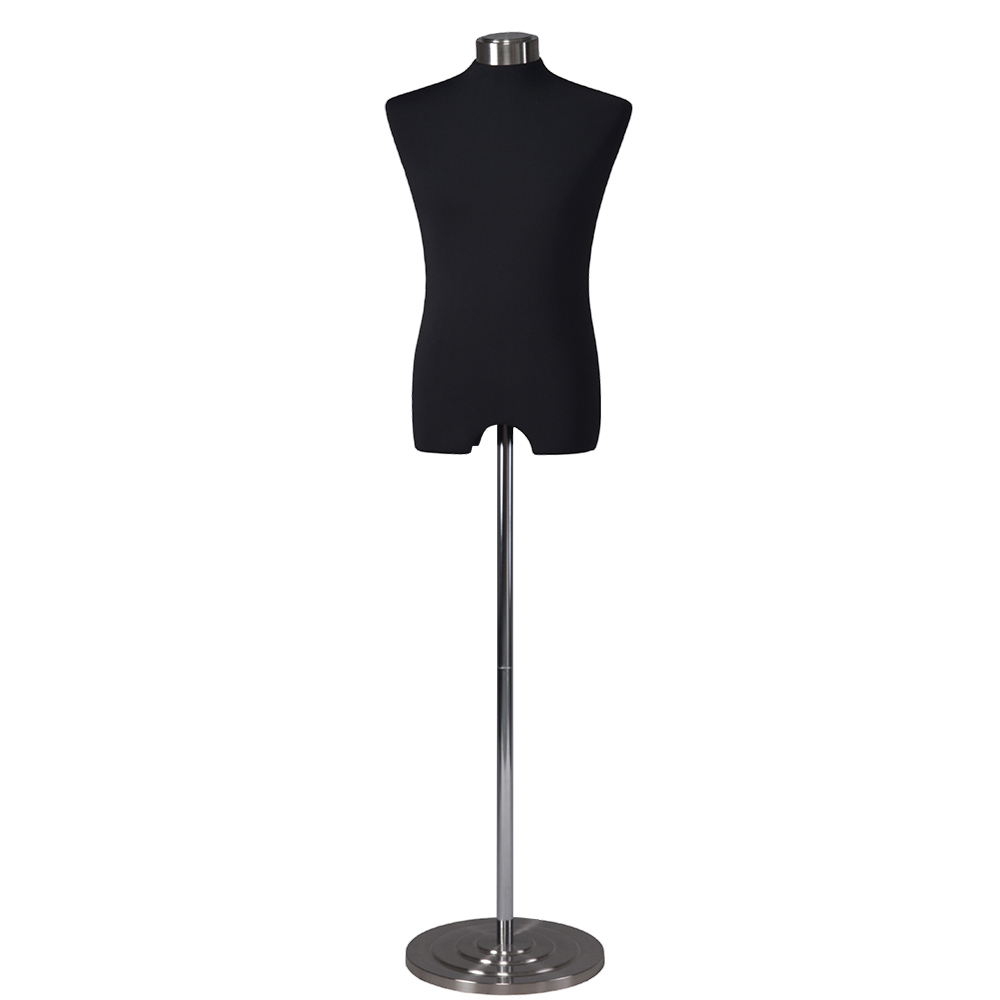 High quality upper body mannequin fabric covered fiberglass dressmakers mannequin for sale (WFM)
