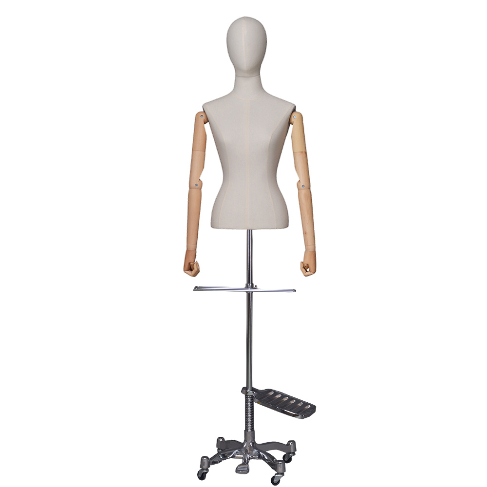 Customized fabric covered mannequins female dummy mannequin (PDM)