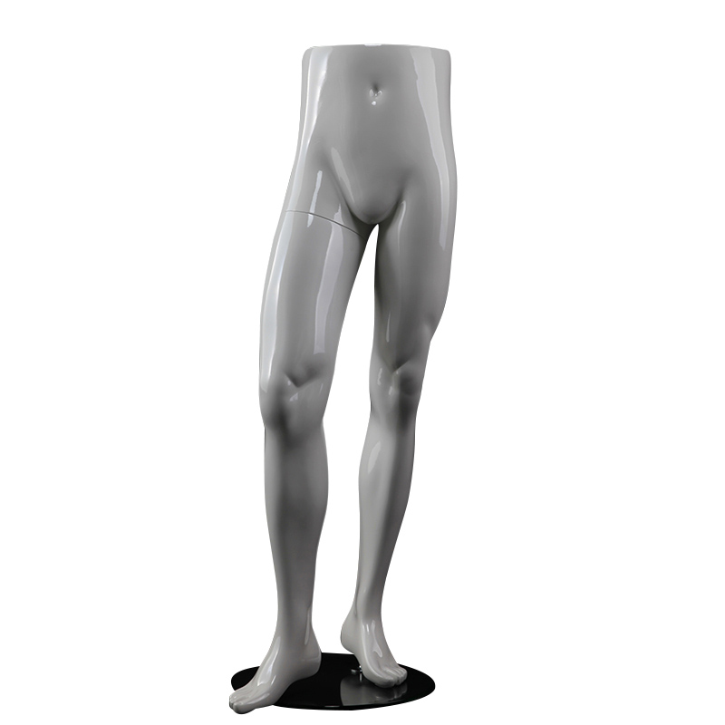 Fashion glossy white Male Mannequin Legs for sale(IMH)