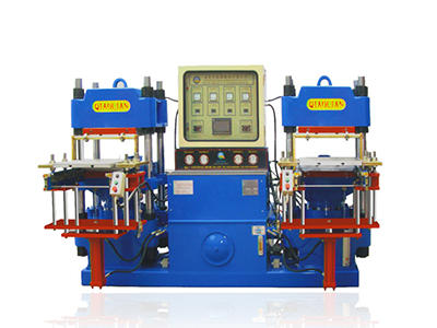 Double workstation 2RT rubber compression molding machine | 2RT compression molding machine
