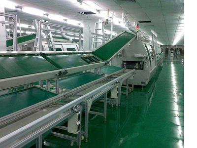 Industrial Assembly Line green pvc Belt Conveyor for Workshop