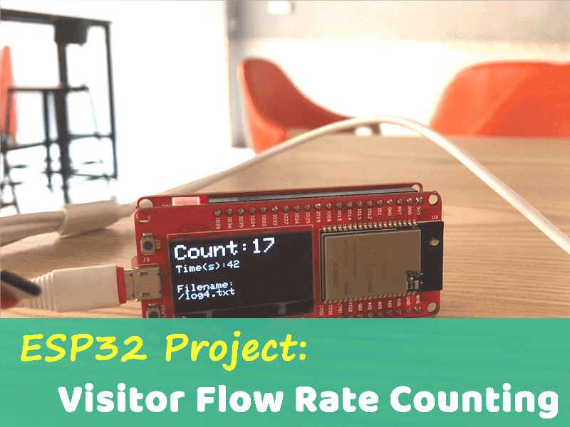 ESP32 Project: Visitor Flow Rate Counter
